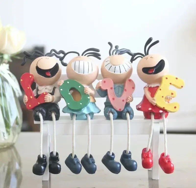 Creative Resin Sanmao Doll for Children's Office Room Decoration, Valentine's Day Craft Gift, Home Accessories, Love, 19cm
Creative Resin Sanmao Doll for Children's Office Room Decoration, Valentine's Day Craft Gift, Home Accessories, Love, 19cm
