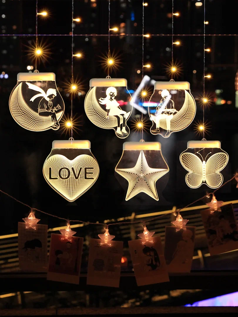 New LED Color Lights Window Decoration Lights String Creative Ice Bar Lights Acrylic
New LED Color Lights Window Decoration Lights String Creative Ice Bar Lights Acrylic