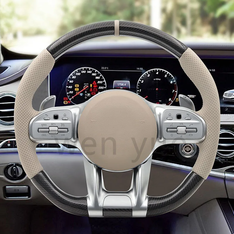 Carbon Fiber Car Steering Wheel Assembly For W176 W177 C117 C118 W205 C257 W213 W222 X253 W167 X167
Carbon Fiber Car Steering Wheel Assembly For W176 W177 C117 C118 W205 C257 W213 W222 X253 W167 X167