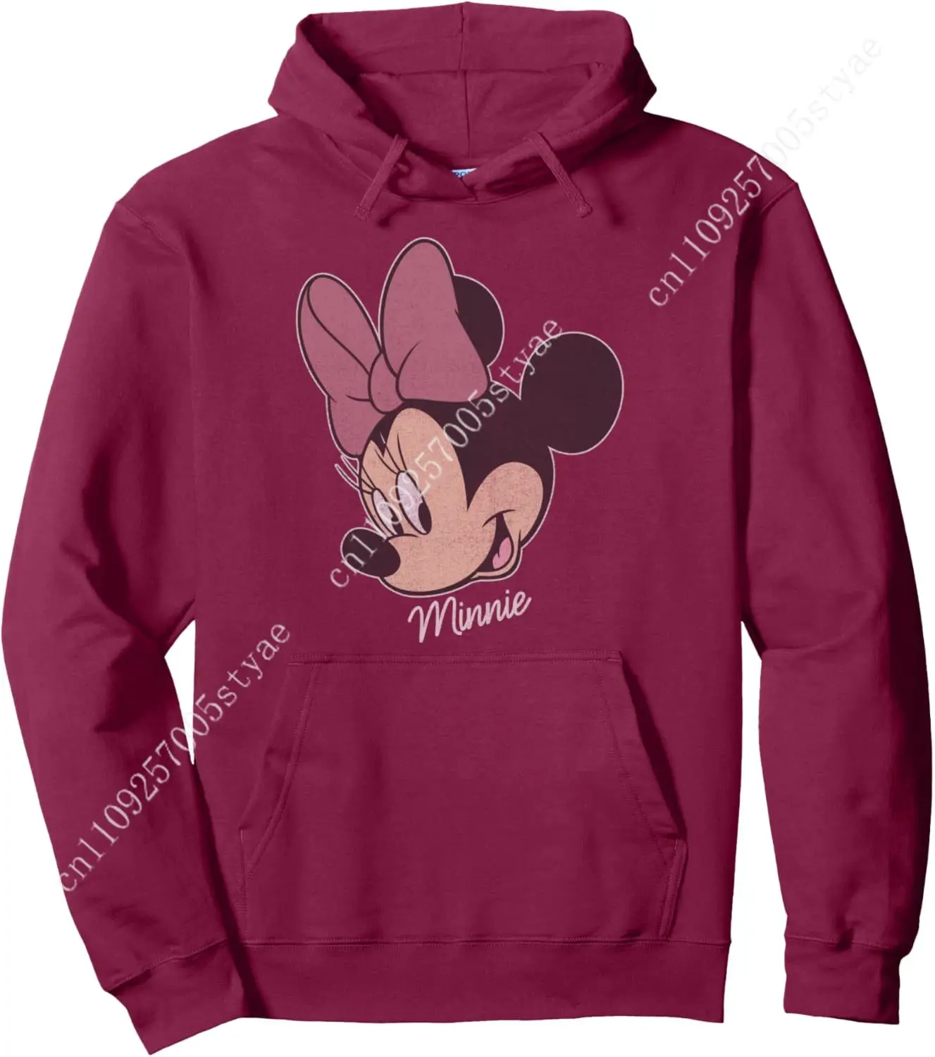 Disney Mickey And Friends Minnie Mouse Distressed Big Face Pullover Hoodie
Disney Mickey And Friends Minnie Mouse Distressed Big Face Pullover Hoodie