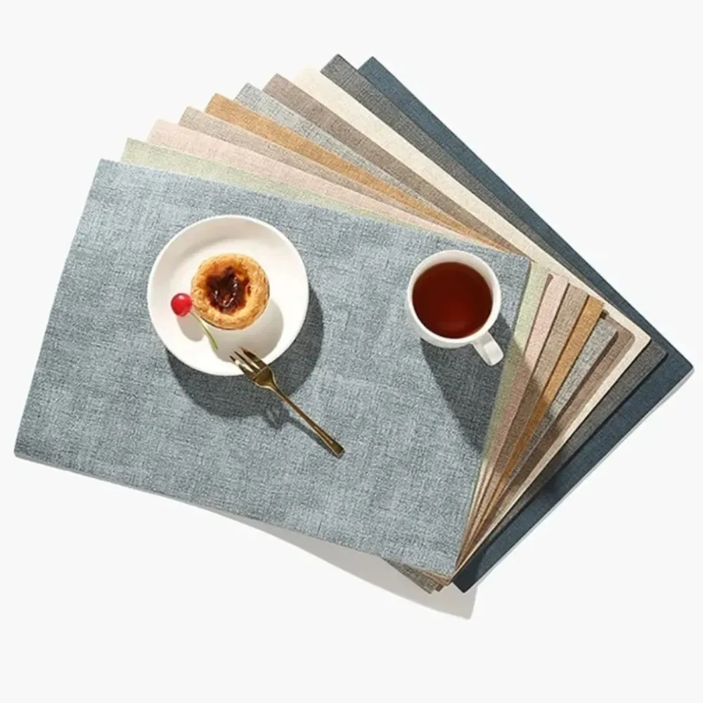 4pcs Kitchen Supplies Nordic Style Placemat PU Leather Waterproof Tableware Mat Non-Slip Rectangular Dish Mat Dinning
4pcs Kitchen Supplies Nordic Style Placemat PU Leather Waterproof Tableware Mat Non-Slip Rectangular Dish Mat Dinning