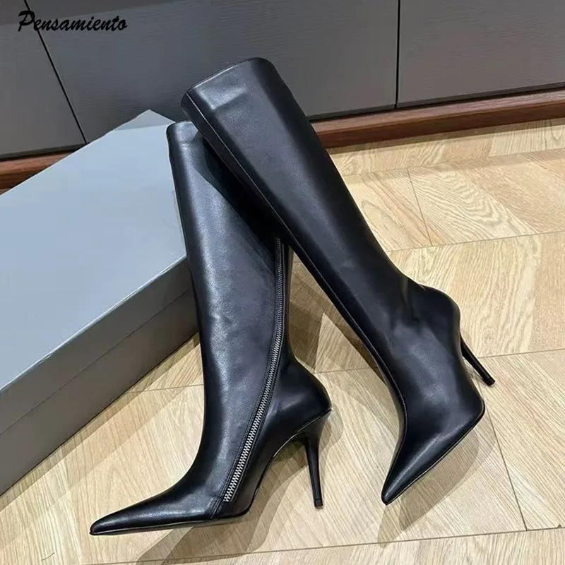 Ins Style Fashion Patent Leather Zipper Women Knee-high Boots Autumn Winter Stiletto High heels Slim Chelsea Modern Boots Shoes
Ins Style Fashion Patent Leather Zipper Women Knee-high Boots Autumn Winter Stiletto High heels Slim Chelsea Modern Boots Shoes