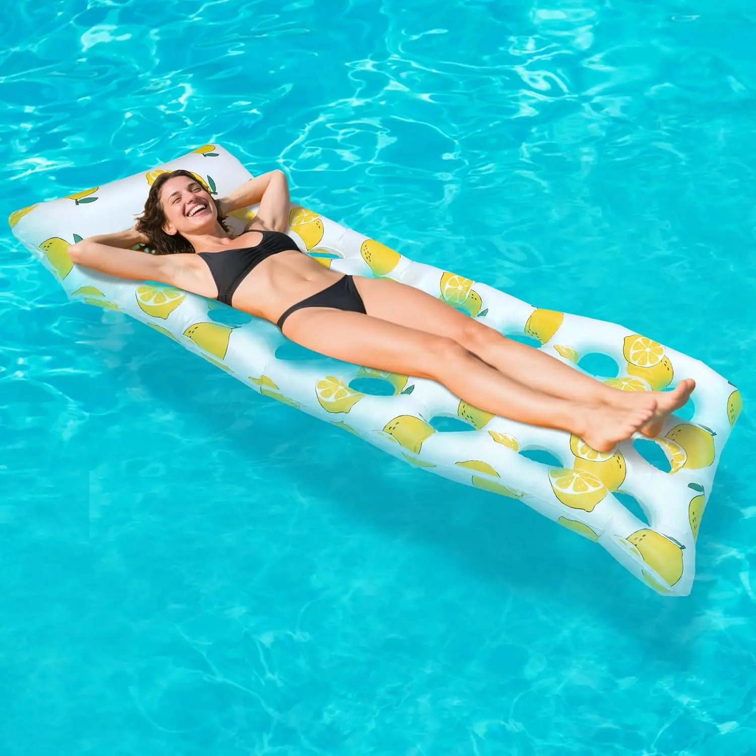 Inflatable Pool Float, Pool Floats Raft with Headrest for Adults Floating Lounge Floaty for Beach Swimming Pool Party
Inflatable Pool Float, Pool Floats Raft with Headrest for Adults Floating Lounge Floaty for Beach Swimming Pool Party