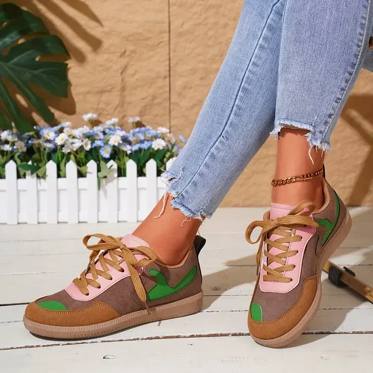 Sneakers Women Fashion Platform Casual Single Shoes Breathable Flat Bottom Lace Up Lightweight Sneakers Shoes Zapatos De Mujer
Sneakers Women Fashion Platform Casual Single Shoes Breathable Flat Bottom Lace Up Lightweight Sneakers Shoes Zapatos De Mujer