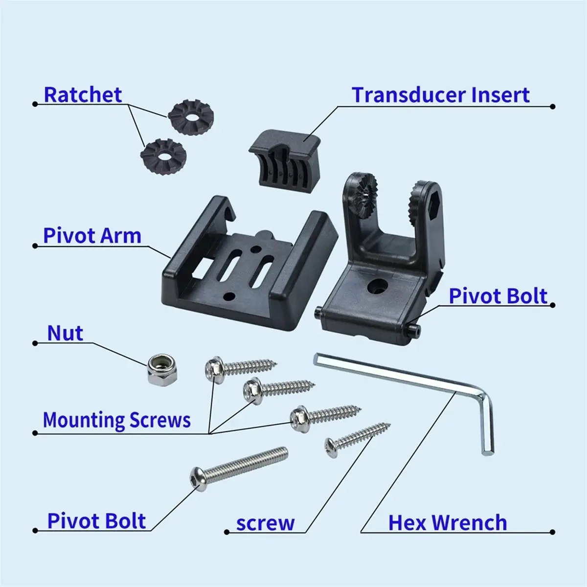 AA83 For 740093-1 Transducer Mount for XNT Hdwe 7400931 Transom Mounting for Fish Finder Transom Installation
AA83 For 740093-1 Transducer Mount for XNT Hdwe 7400931 Transom Mounting for Fish Finder Transom Installation