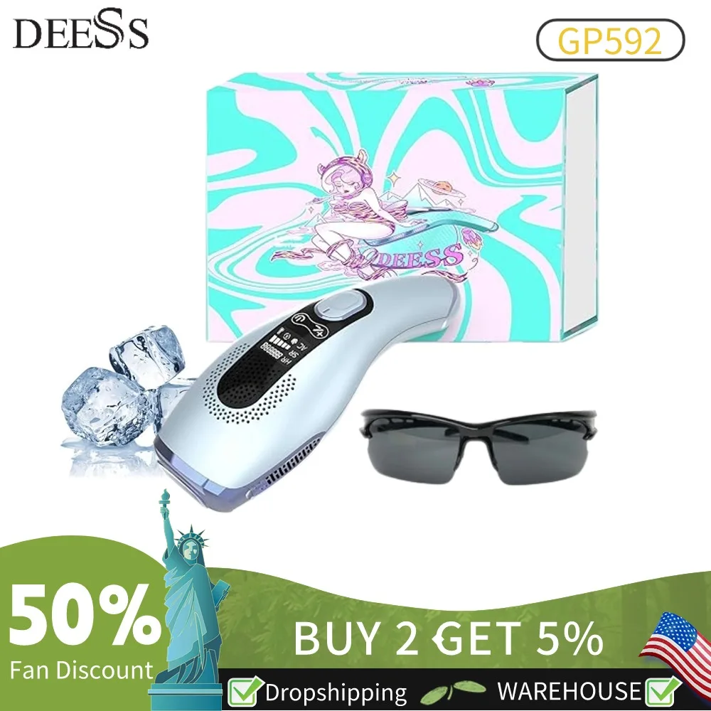 DEESS GP592 IPL Laer Эпилятор с ледяным охлаждением, постоянный депилятор для лица, тела, бикини, домашний лазер, неограниченная вспышка GP590
DEESS GP592 IPL Laer Эпилятор с ледяным охлаждением, постоянный депилятор для лица, тела, бикини, домашний лазер, неограниченная вспышка GP590
