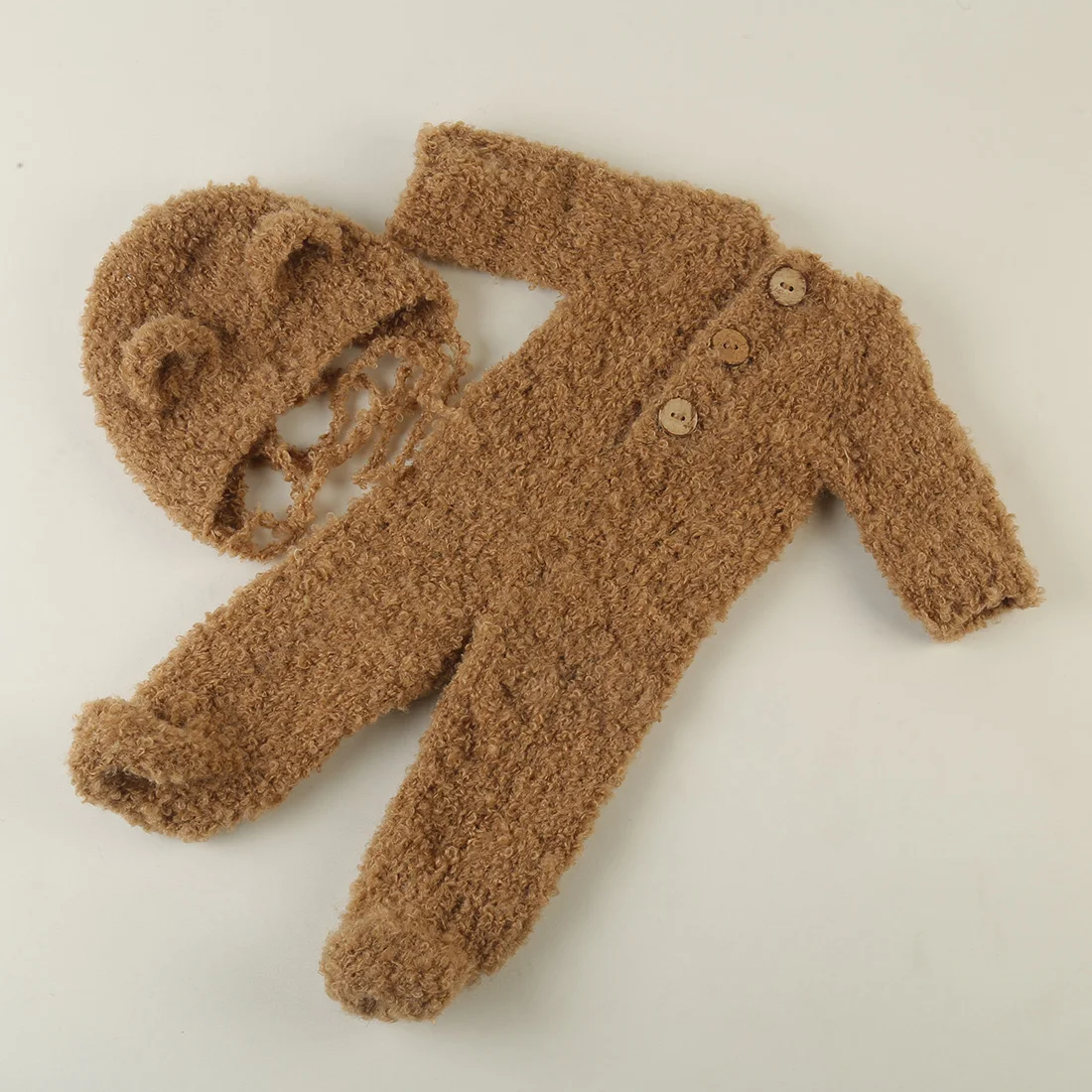 Knitted Baby Boy Clothes Set Teddy Bear Bonnet And Romper Set Newborn Photography Props Babies Outfit Photo Shoot
Knitted Baby Boy Clothes Set Teddy Bear Bonnet And Romper Set Newborn Photography Props Babies Outfit Photo Shoot