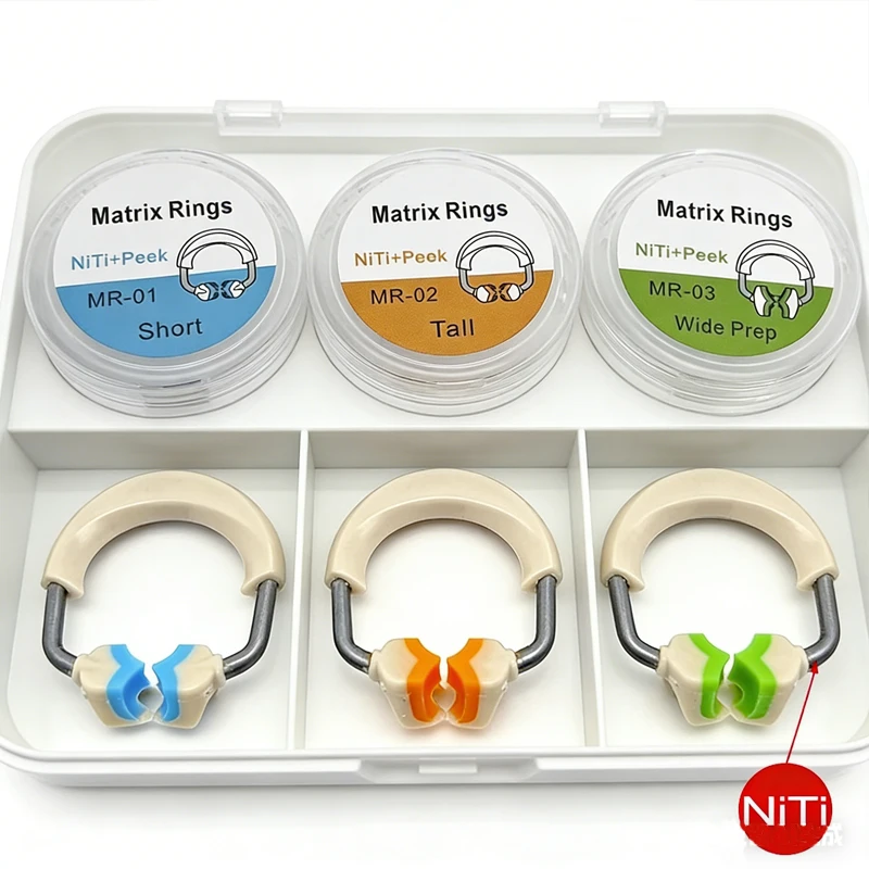 Dental Matrix System Kit - Metal Matrix Bands Contoured Matrix Refills Rings and Wedges - Orthodontic Instruments
Dental Matrix System Kit - Metal Matrix Bands Contoured Matrix Refills Rings and Wedges - Orthodontic Instruments