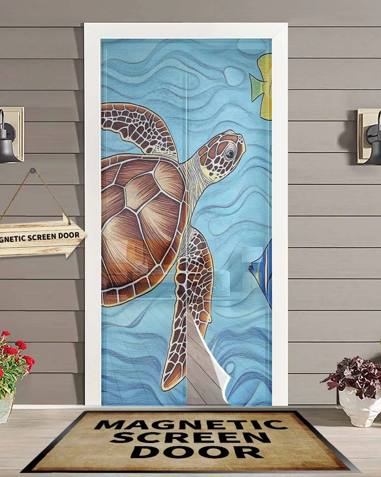 Ocean Animal Turtle Fish Magnetic Door Curtain Living Room Bedroom Home Anti-mosquito Screen Door Curtain
Ocean Animal Turtle Fish Magnetic Door Curtain Living Room Bedroom Home Anti-mosquito Screen Door Curtain