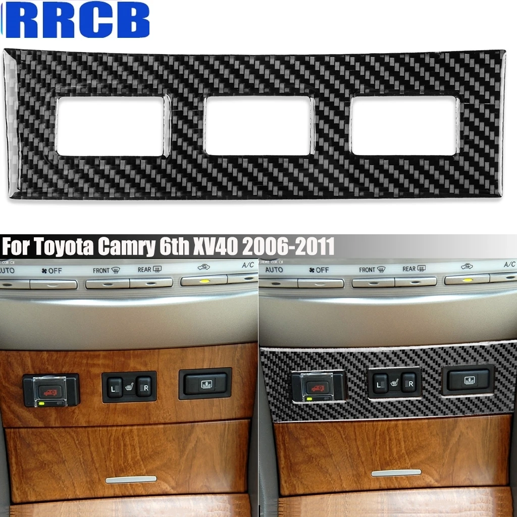 For Toyota Camry 6th XV40 2006-2011 Carbon Fiber Seat Heating Panel Decorative Interior Car Accessories Cover Sticker Auto Trim
For Toyota Camry 6th XV40 2006-2011 Carbon Fiber Seat Heating Panel Decorative Interior Car Accessories Cover Sticker Auto Trim