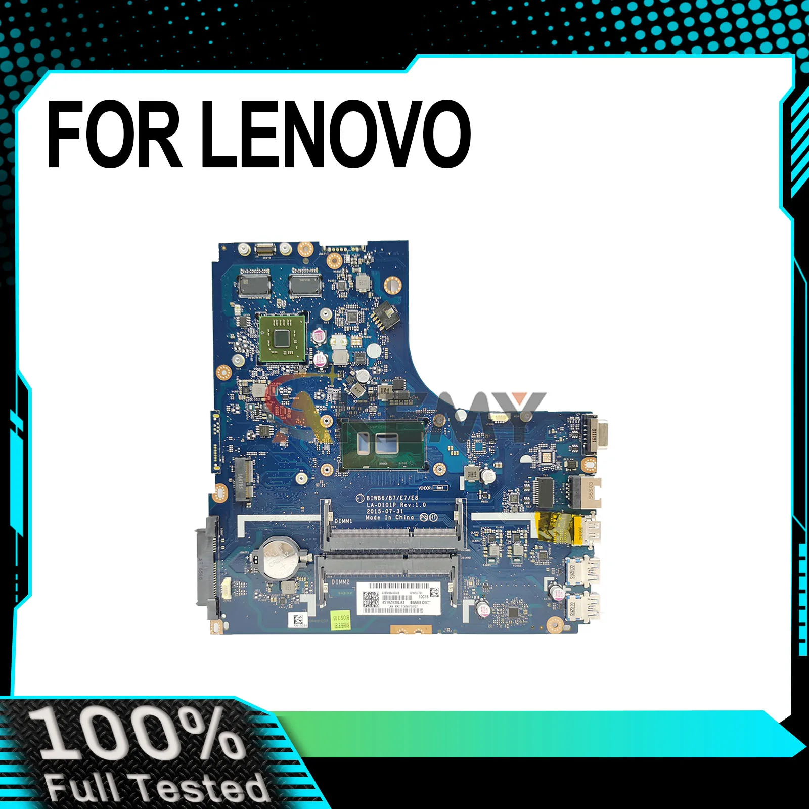 For LENOVO Ideapad B51-80 E51-80 LA-D101P Laptop Motherboard i3 i5 i7-6th Gen CPU V2G 5B20K75566 100% Tested Fully Work
For LENOVO Ideapad B51-80 E51-80 LA-D101P Laptop Motherboard i3 i5 i7-6th Gen CPU V2G 5B20K75566 100% Tested Fully Work