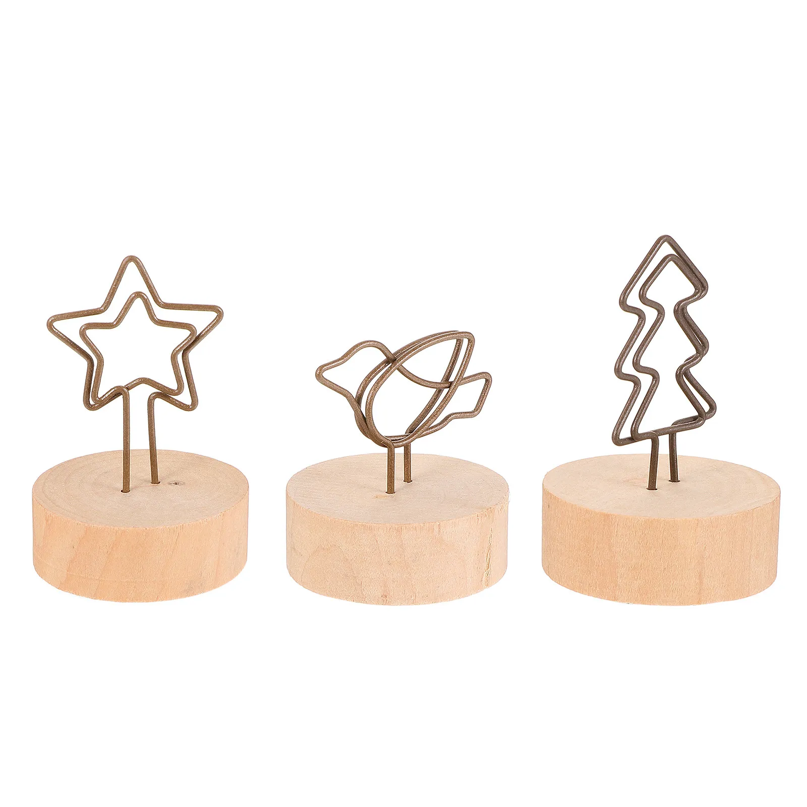 15Pcs Wooden Base Cards Clip Star Tree Bird Design Reusable Photo Holder Memo Clip for Holiday Anniversary Bridal Shower Decor
15Pcs Wooden Base Cards Clip Star Tree Bird Design Reusable Photo Holder Memo Clip for Holiday Anniversary Bridal Shower Decor