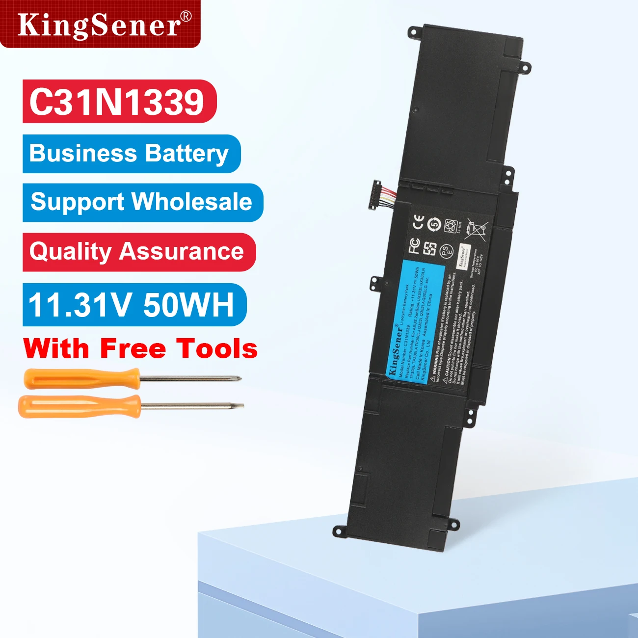 KingSener C31N1339 Аккумулятор для ноутбука ASUS Zenbook UX303L UX303LN TP300L TP300LA TP300LJ Q302L Q302LA Q302LG C31N1339 50WH
KingSener C31N1339 Аккумулятор для ноутбука ASUS Zenbook UX303L UX303LN TP300L TP300LA TP300LJ Q302L Q302LA Q302LG C31N1339 50WH