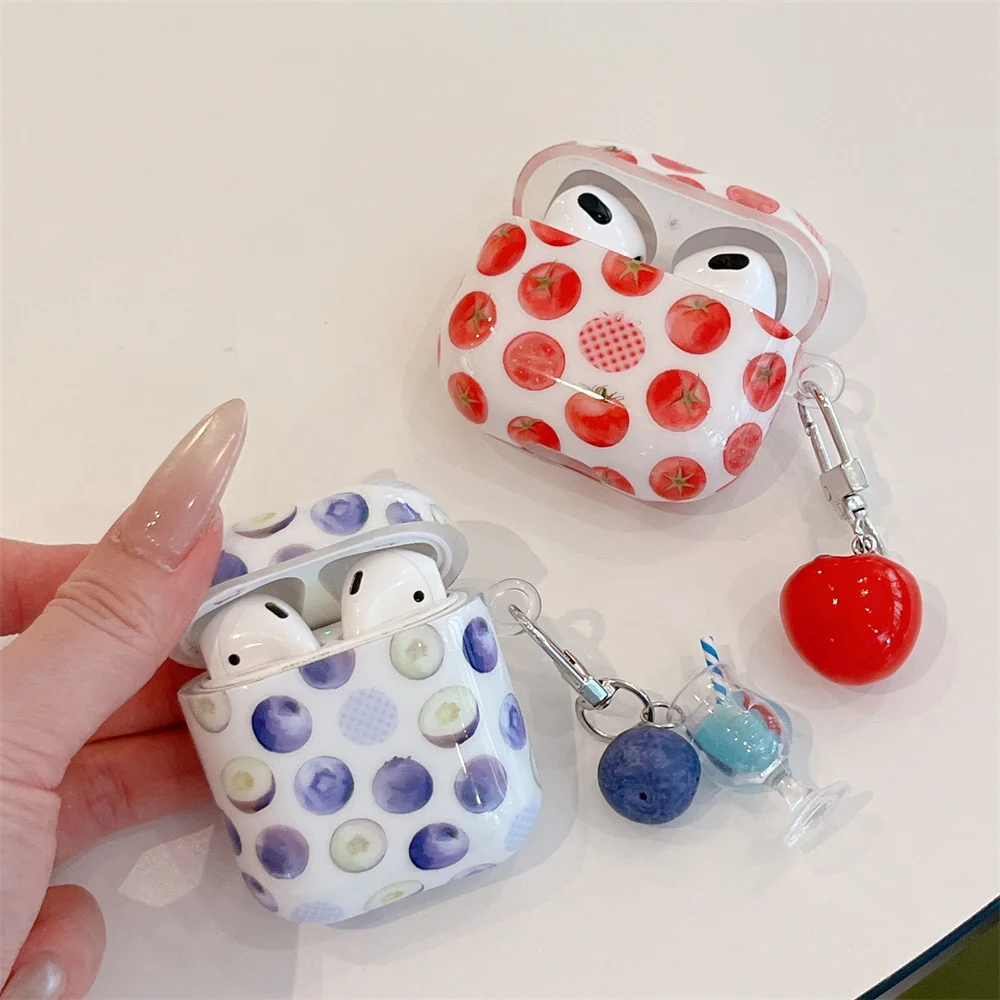 New version suitable for Apple AirPods 4/3/2 Pro 2/3 Bluetooth protective case, cute summer fruit series with hanging accessorie
New version suitable for Apple AirPods 4/3/2 Pro 2/3 Bluetooth protective case, cute summer fruit series with hanging accessorie