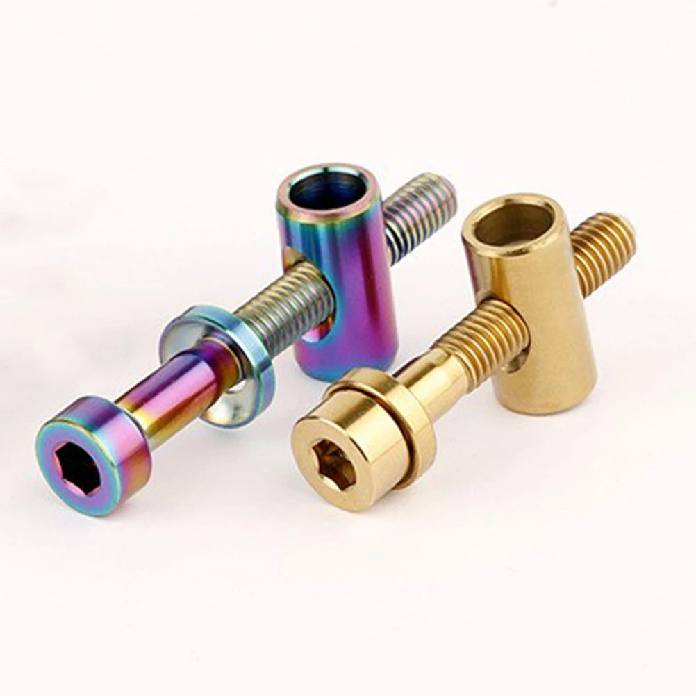 Titanium Alloy Bike Seatpost Screw M5 Fixing Bolts for Mountain Bikes Lightweight Durable Bicycle Seat Post Screws Seatpost 
Titanium Alloy Bike Seatpost Screw M5 Fixing Bolts for Mountain Bikes Lightweight Durable Bicycle Seat Post Screws Seatpost