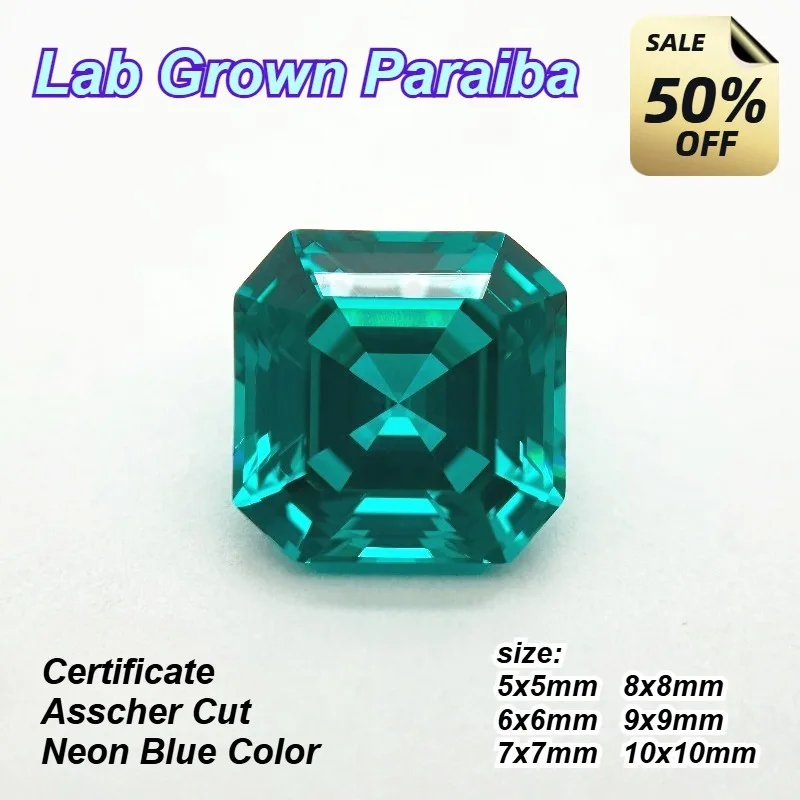 Lab Grown Paraiba Asscher Cut Neon Blue Gemstone for DIY Advanced Jewelry Making Inlay Ring Bracelet Selectable Certificate
Lab Grown Paraiba Asscher Cut Neon Blue Gemstone for DIY Advanced Jewelry Making Inlay Ring Bracelet Selectable Certificate
