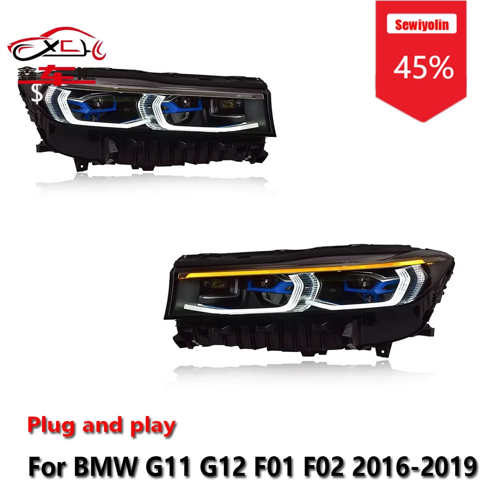 Sewiyolin Car LED Headlight Assemblies For BMW G11 G12 F01 F02 2016-2019 Fog DRL Brake Turn Signal Lamp Plug and Play
Sewiyolin Car LED Headlight Assemblies For BMW G11 G12 F01 F02 2016-2019 Fog DRL Brake Turn Signal Lamp Plug and Play