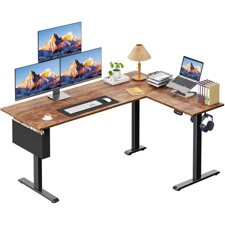L Shaped Electric Standing Desk,63 Inch Adjustable Height Sit to Stand Corner Desk with Memory Presets, Reversible Computer Tab
L Shaped Electric Standing Desk,63 Inch Adjustable Height Sit to Stand Corner Desk with Memory Presets, Reversible Computer Tab