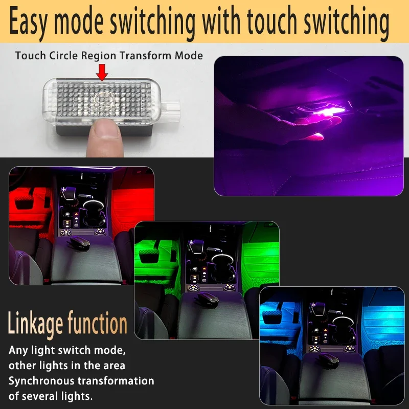 For Volkswagen VW Touareg Tiguan Passat Transporter Arteon Sharan EOS Jetta Scirocco Car Footwell Lights 12V LED Atmosphere Lamp
For Volkswagen VW Touareg Tiguan Passat Transporter Arteon Sharan EOS Jetta Scirocco Car Footwell Lights 12V LED Atmosphere Lamp