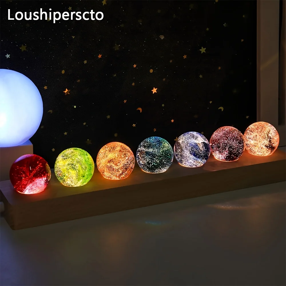 7pcs Spheres LED Night Lighting Crystal Ball Meditation Living Room Decoration Ball Birthday Christmas Mother'S Day
7pcs Spheres LED Night Lighting Crystal Ball Meditation Living Room Decoration Ball Birthday Christmas Mother'S Day