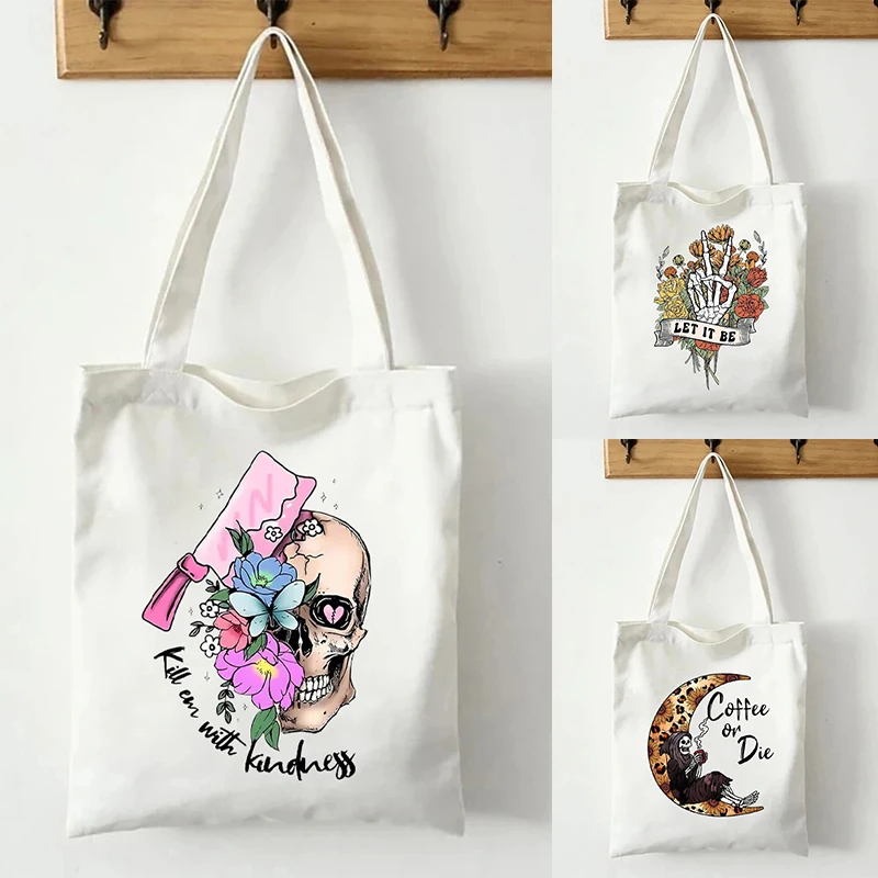 Butterfly Skeleton Flower Cactus Moon Printed Canvas Tote Bag Organizer Eco-Friendly Reusable Shopping Bag Halloween Party Gift
Butterfly Skeleton Flower Cactus Moon Printed Canvas Tote Bag Organizer Eco-Friendly Reusable Shopping Bag Halloween Party Gift