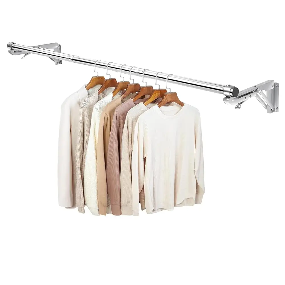 Free ShippingFree ShippingFoldable Wall Mounted Clothes Rack-44'' Long Rod&2 Bases,Stainless Steel, Heavy Duty,Detachable,Multi-
Free ShippingFree ShippingFoldable Wall Mounted Clothes Rack-44'' Long Rod&2 Bases,Stainless Steel, Heavy Duty,Detachable,Multi-