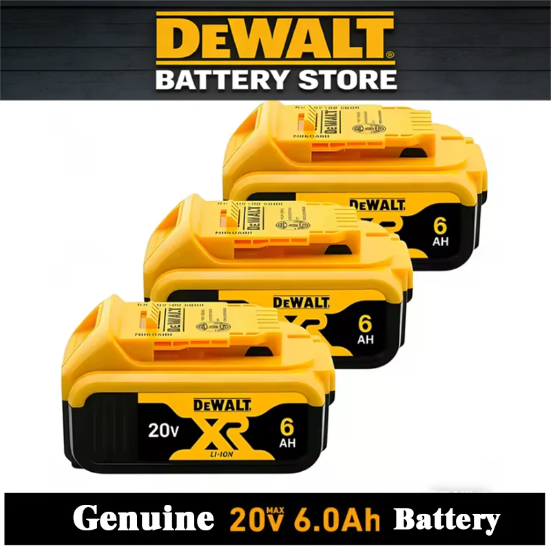 DEWALT 20V 6.0Ah Lithium Ion Battery Pack for Dewalt 20V Cordless Power Tools Drills Hammers Saws for DCB208 DCB1880 DCB2104
DEWALT 20V 6.0Ah Lithium Ion Battery Pack for Dewalt 20V Cordless Power Tools Drills Hammers Saws for DCB208 DCB1880 DCB2104