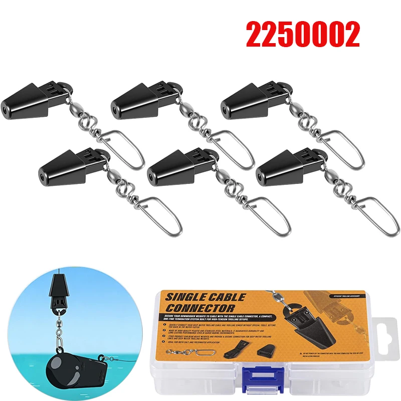 Line Terminator Downrigger Accessory, 2250002, (6-Pack) Compatible with Cannon & Scotty, Tool-Free Quick Connect Terminal Kit
Line Terminator Downrigger Accessory, 2250002, (6-Pack) Compatible with Cannon & Scotty, Tool-Free Quick Connect Terminal Kit