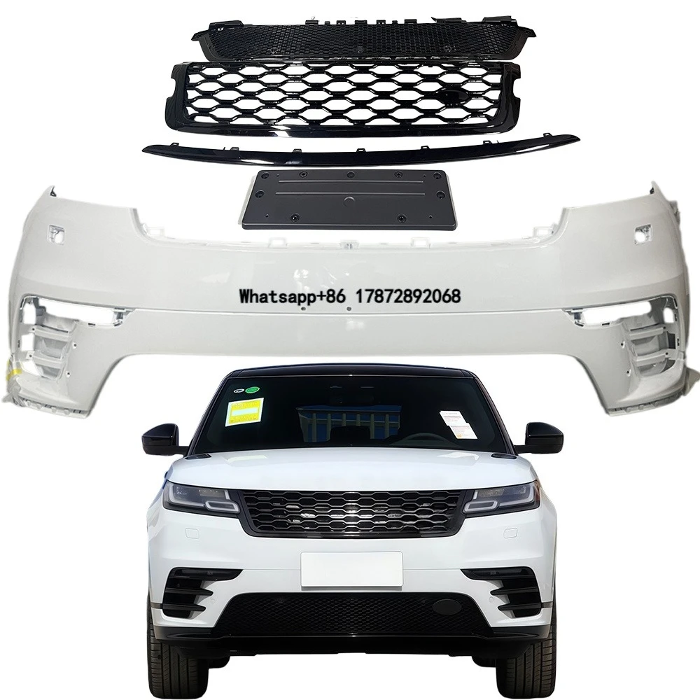 New Car Bumper Kit for Velar Front Bumper Grille Body Kit, 2017-2023 P250 to P380 Upgrade.
New Car Bumper Kit for Velar Front Bumper Grille Body Kit, 2017-2023 P250 to P380 Upgrade.