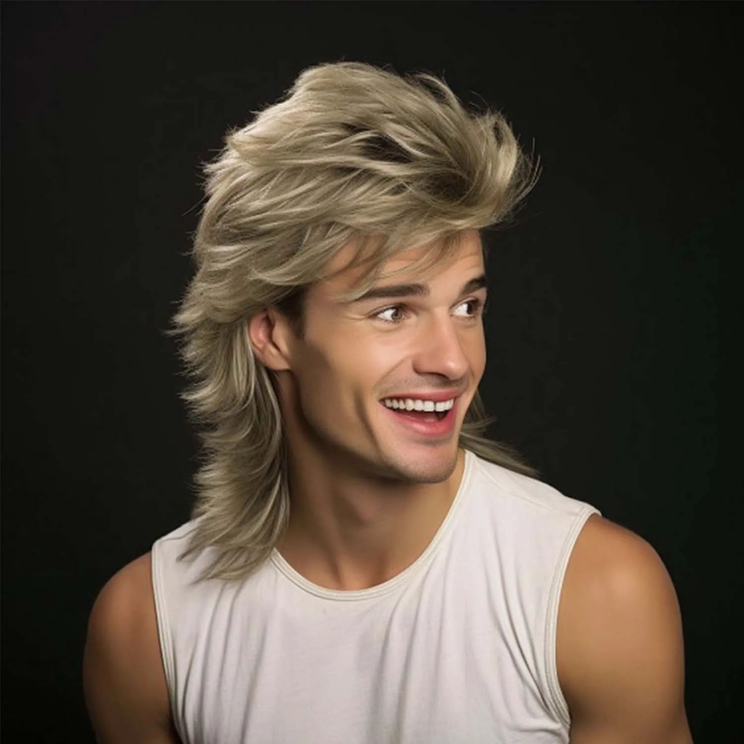 Synthetic Mullet Wigs For Men Costume 80s Funny Wigs Heat Resistant Pop Rock Wig For 70s Mens Fancy Party Cosplay Halloween
Synthetic Mullet Wigs For Men Costume 80s Funny Wigs Heat Resistant Pop Rock Wig For 70s Mens Fancy Party Cosplay Halloween