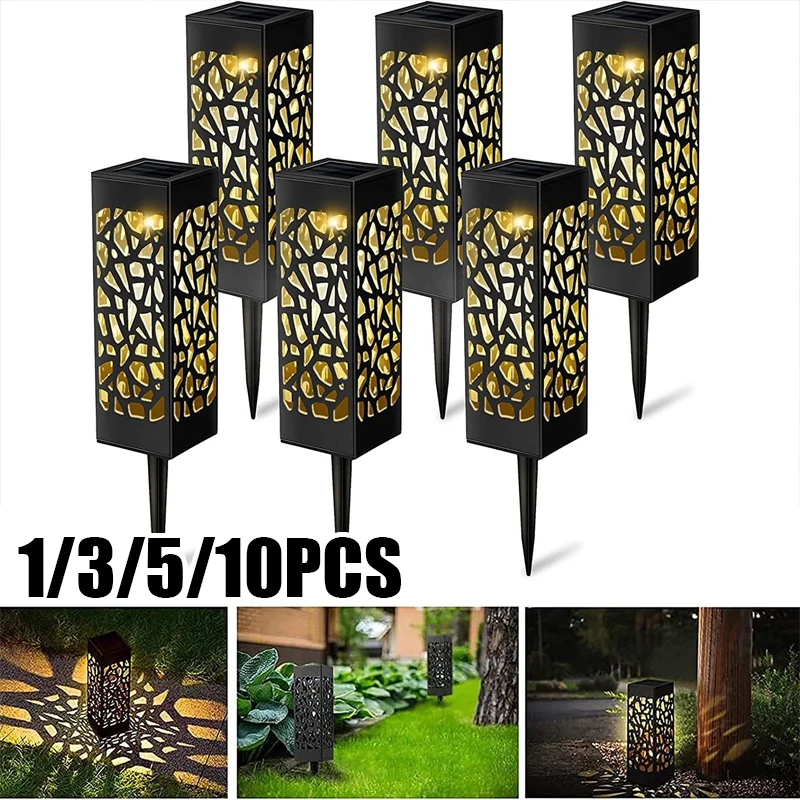 Solar LED Garden Lights Decorative Cutout Pattern Waterproof Auto On Off Sensor Outdoor Landscape Lighting Lawn Pathways
Solar LED Garden Lights Decorative Cutout Pattern Waterproof Auto On Off Sensor Outdoor Landscape Lighting Lawn Pathways