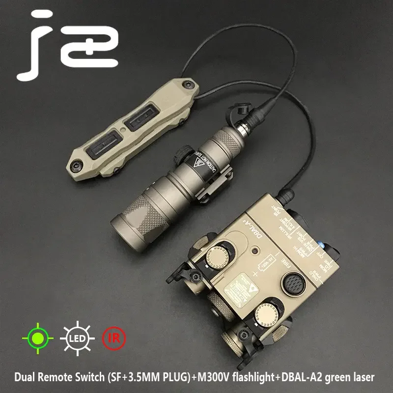 Тактический страйкбольный DBAL-A2 лазерный прицел с зеленой красной точкой Surefire M300V фонарик с мгновенным постоянным переключателем, набор оружия
Тактический страйкбольный DBAL-A2 лазерный прицел с зеленой красной точкой Surefire M300V фонарик с мгновенным постоянным переключателем, набор оружия