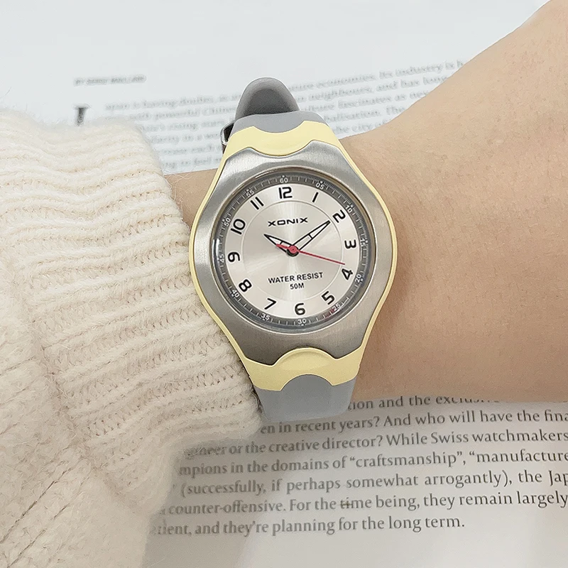 XONIX новые модные спортивные часы кварцевые аналоговые водонепроницаемые 50 м женские студенческие наручные часы для плавания XQ 
XONIX новые модные спортивные часы кварцевые аналоговые водонепроницаемые 50 м женские студенческие наручные часы для плавания XQ