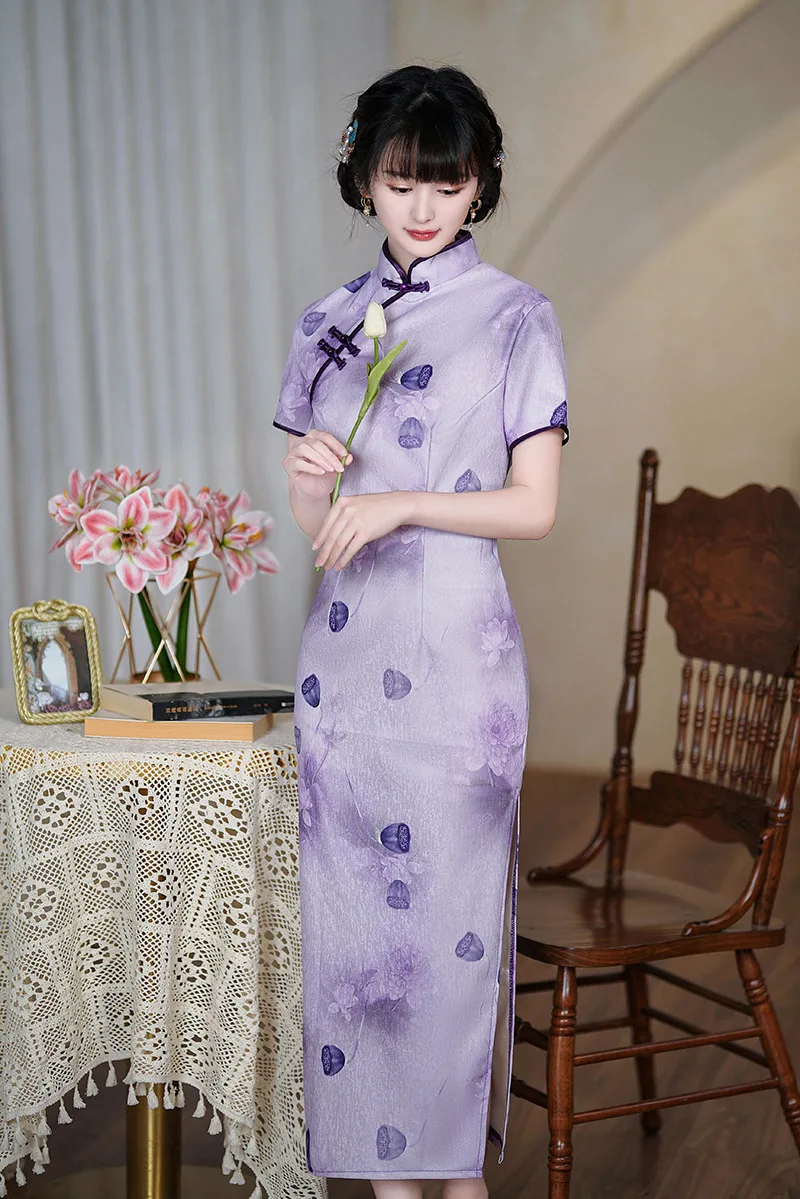 Female Vintage Long Dress Chinese National Cheongsam Floral Cotton Linen Women Wedding Evening Dresses Qipao S To 3XL
Female Vintage Long Dress Chinese National Cheongsam Floral Cotton Linen Women Wedding Evening Dresses Qipao S To 3XL
