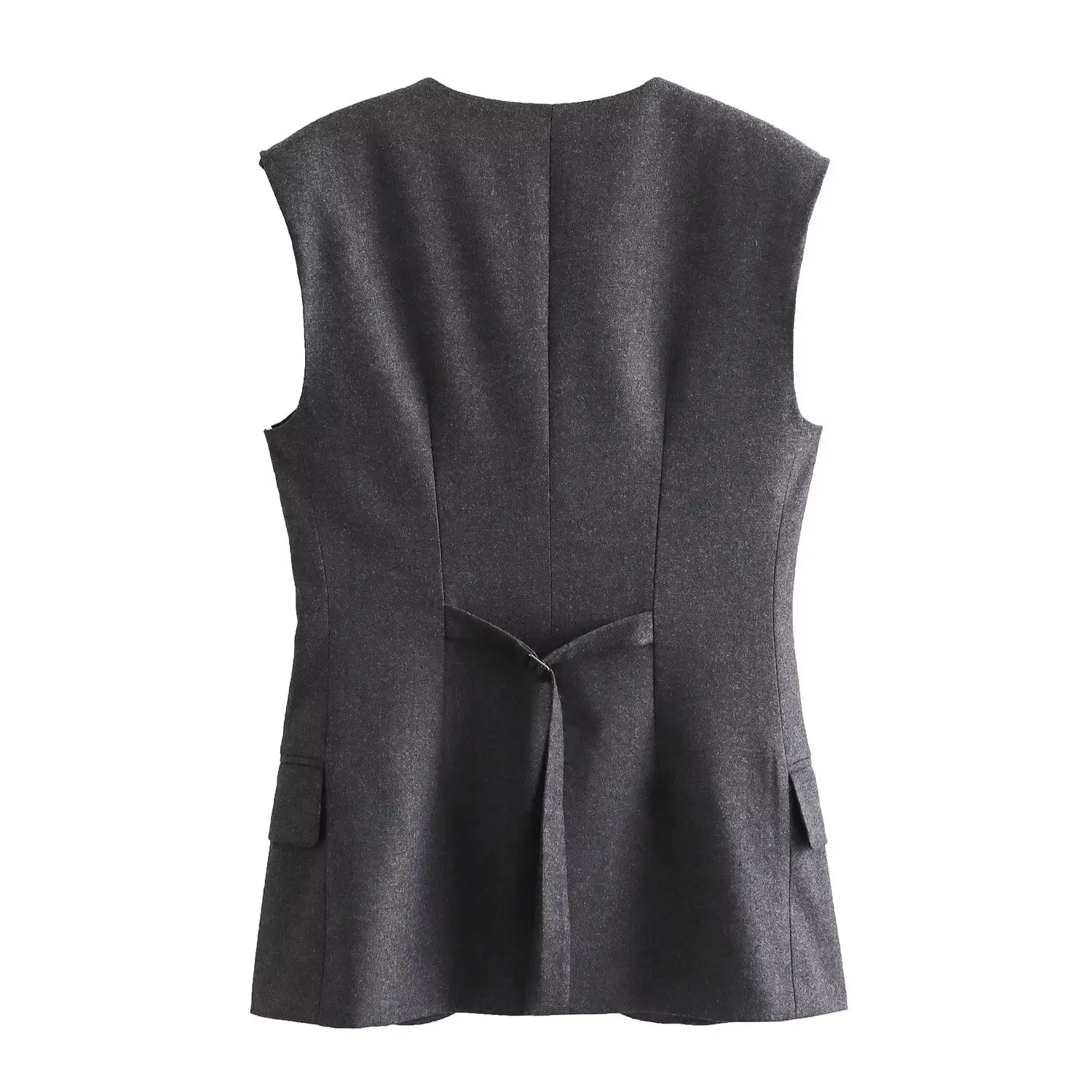 Dave&Di Winter British Fashion Elegant Ladies's Woolen Gray Minimalist Vest Suit Pants Set For Women
Dave&Di Winter British Fashion Elegant Ladies's Woolen Gray Minimalist Vest Suit Pants Set For Women