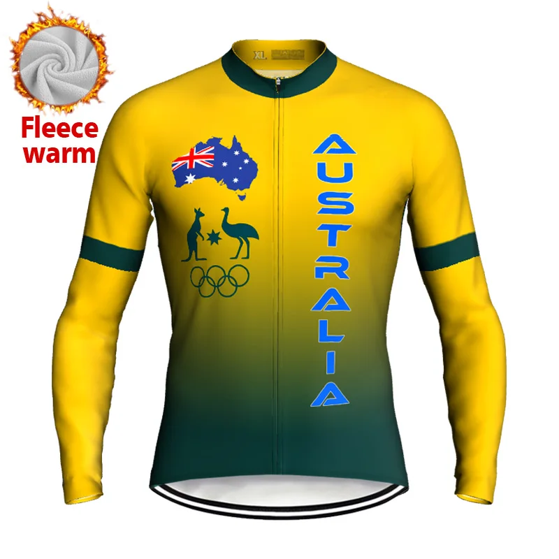 Australia Cycling Winter Thermal Fleece Jacket, Yellow Outdoor Riding Bike Shirt, MTB Warm Sport Coat, Long Sleeve Tight Clothes
Australia Cycling Winter Thermal Fleece Jacket, Yellow Outdoor Riding Bike Shirt, MTB Warm Sport Coat, Long Sleeve Tight Clothes