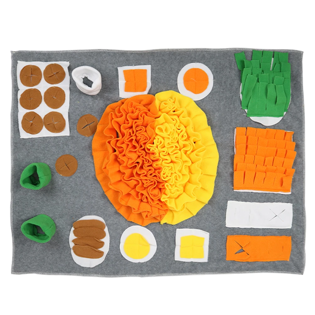 Dog Slow Food Pad Pet Sniff Mat Training Anti Choke Eating Feeder Puzzle Toy Non Slip Bottom Storage Carrying Convenience
Dog Slow Food Pad Pet Sniff Mat Training Anti Choke Eating Feeder Puzzle Toy Non Slip Bottom Storage Carrying Convenience