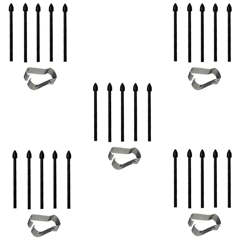 5Set Touch Stylus S Pen Tips Nibs+ Pen Clip For Tab S7 S7+/S6 Lite/Note10/Note20 Universal Stylus Tip Black
5Set Touch Stylus S Pen Tips Nibs+ Pen Clip For Tab S7 S7+/S6 Lite/Note10/Note20 Universal Stylus Tip Black