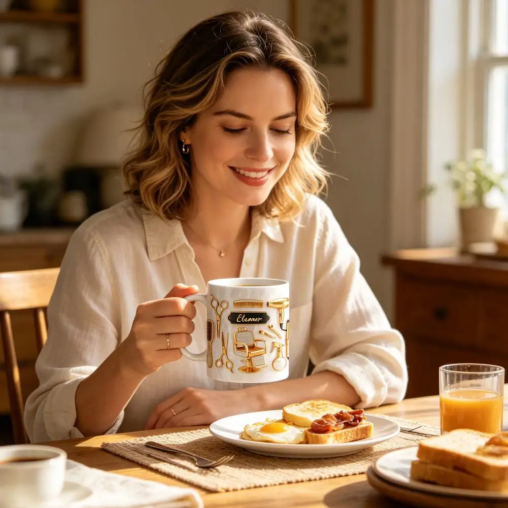 Unique Hairstylist Gift Personalized Hair Stylist Mug Ceramic 330ml Custom Name Hairdresser Coffee Cup Stylish Barber for Women
Unique Hairstylist Gift Personalized Hair Stylist Mug Ceramic 330ml Custom Name Hairdresser Coffee Cup Stylish Barber for Women