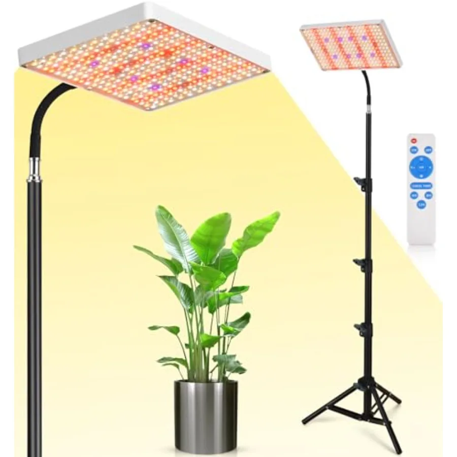 Upgrade LED Grow Lights with Full Spectrum Dimmable Grow Light with Remote Control for Greenhouse and Indoor Plant Veg and Flow
Upgrade LED Grow Lights with Full Spectrum Dimmable Grow Light with Remote Control for Greenhouse and Indoor Plant Veg and Flow