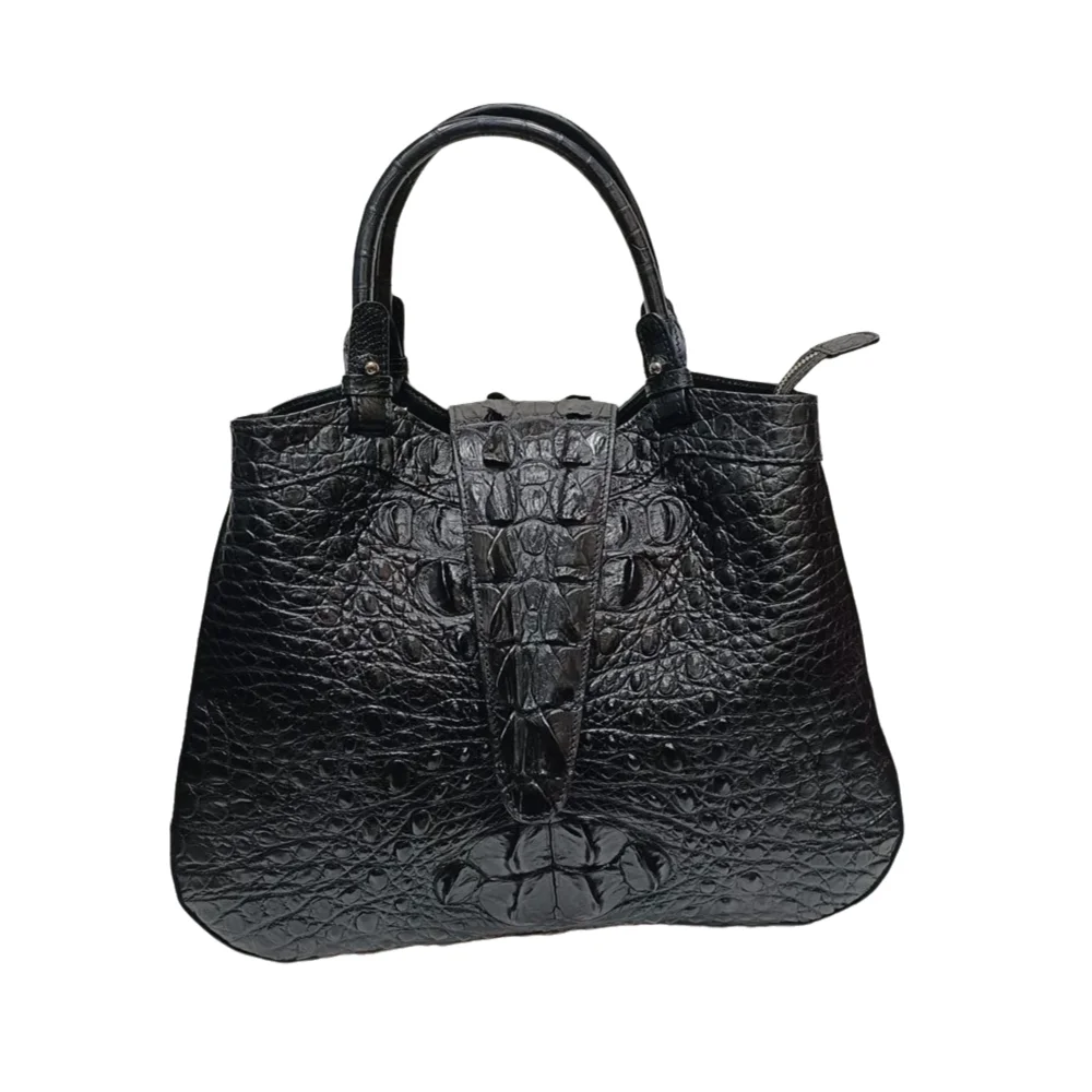 Authentic crocodile leather women's bag real crocodile leather handbag large crocodile leather women's black large-capacity bag
Authentic crocodile leather women's bag real crocodile leather handbag large crocodile leather women's black large-capacity bag