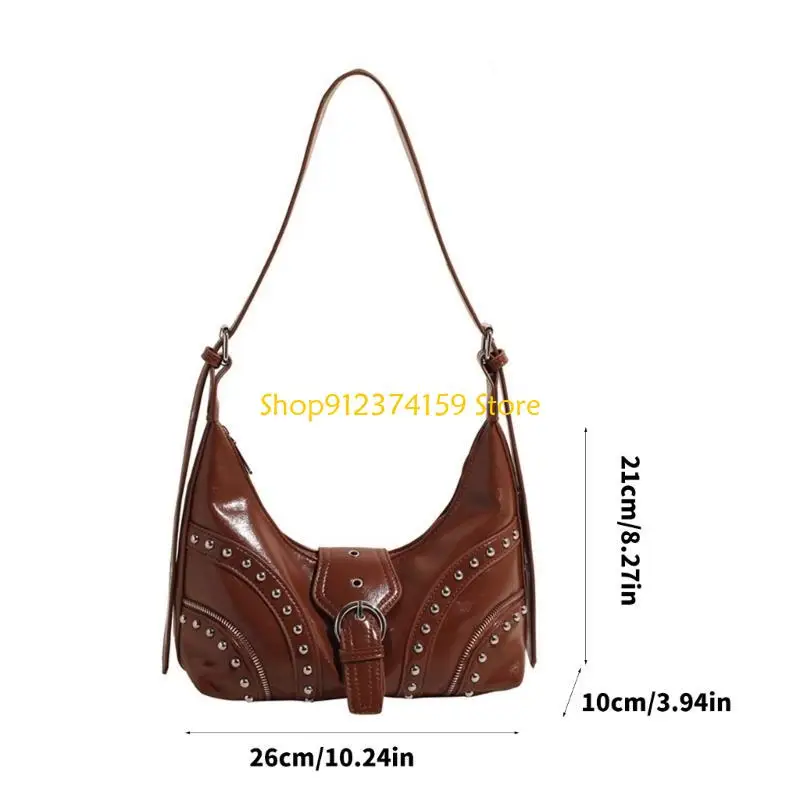 G5AE Women Shoulder Bag PU Leather Armpit Bag Studded Dumplings Bag Commuting Bag Trendy Crossbody Bag for Everyday
G5AE Women Shoulder Bag PU Leather Armpit Bag Studded Dumplings Bag Commuting Bag Trendy Crossbody Bag for Everyday