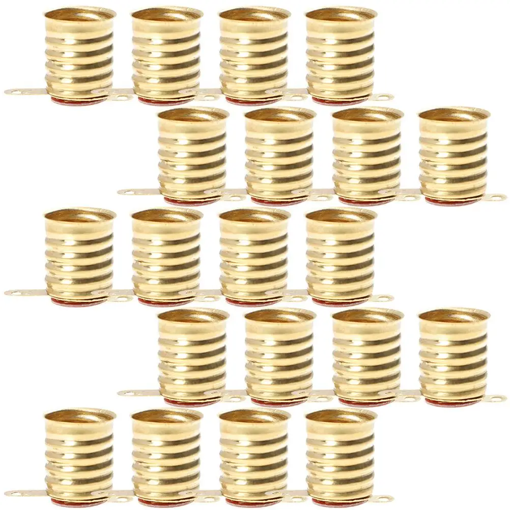50pcs Copper Lamp Holder Yellow Socket Bulb Adapter for Home Experiment Circuit Test Sockets Light Base
50pcs Copper Lamp Holder Yellow Socket Bulb Adapter for Home Experiment Circuit Test Sockets Light Base