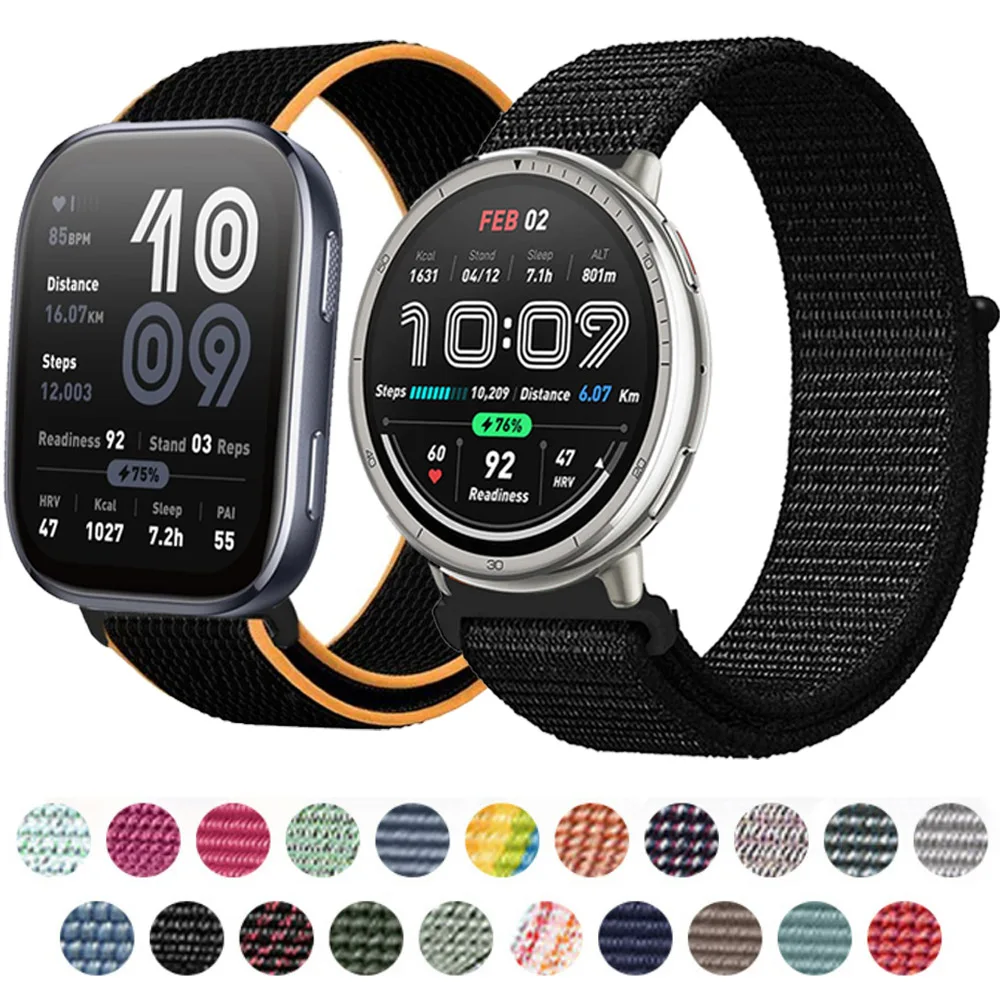 22mm 20mm Nylon Band for Amazfit Bip 6 5/GTR 47mm/GTR 4 3 Pro/Balance Sport Bracelet for Amazfit Active 2/GTS 4 mini 3 2e Strap
22mm 20mm Nylon Band for Amazfit Bip 6 5/GTR 47mm/GTR 4 3 Pro/Balance Sport Bracelet for Amazfit Active 2/GTS 4 mini 3 2e Strap