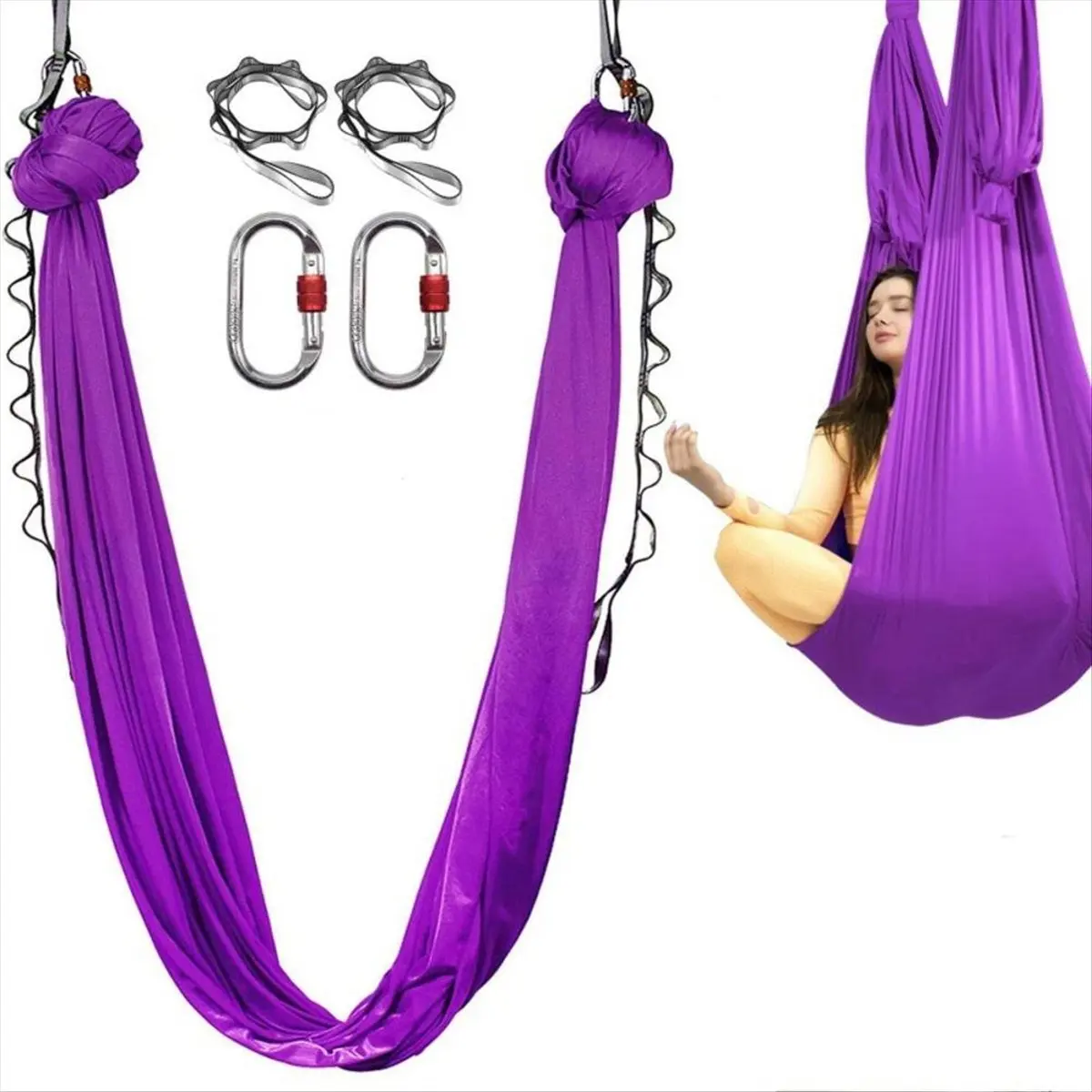 ABST Aerial Yoga Hammock 2.8m Wide Yoga Hammock Home Indoor Fixed Rope Hanging Cloth Suitable for All Levels of Fitness A
ABST Aerial Yoga Hammock 2.8m Wide Yoga Hammock Home Indoor Fixed Rope Hanging Cloth Suitable for All Levels of Fitness A
