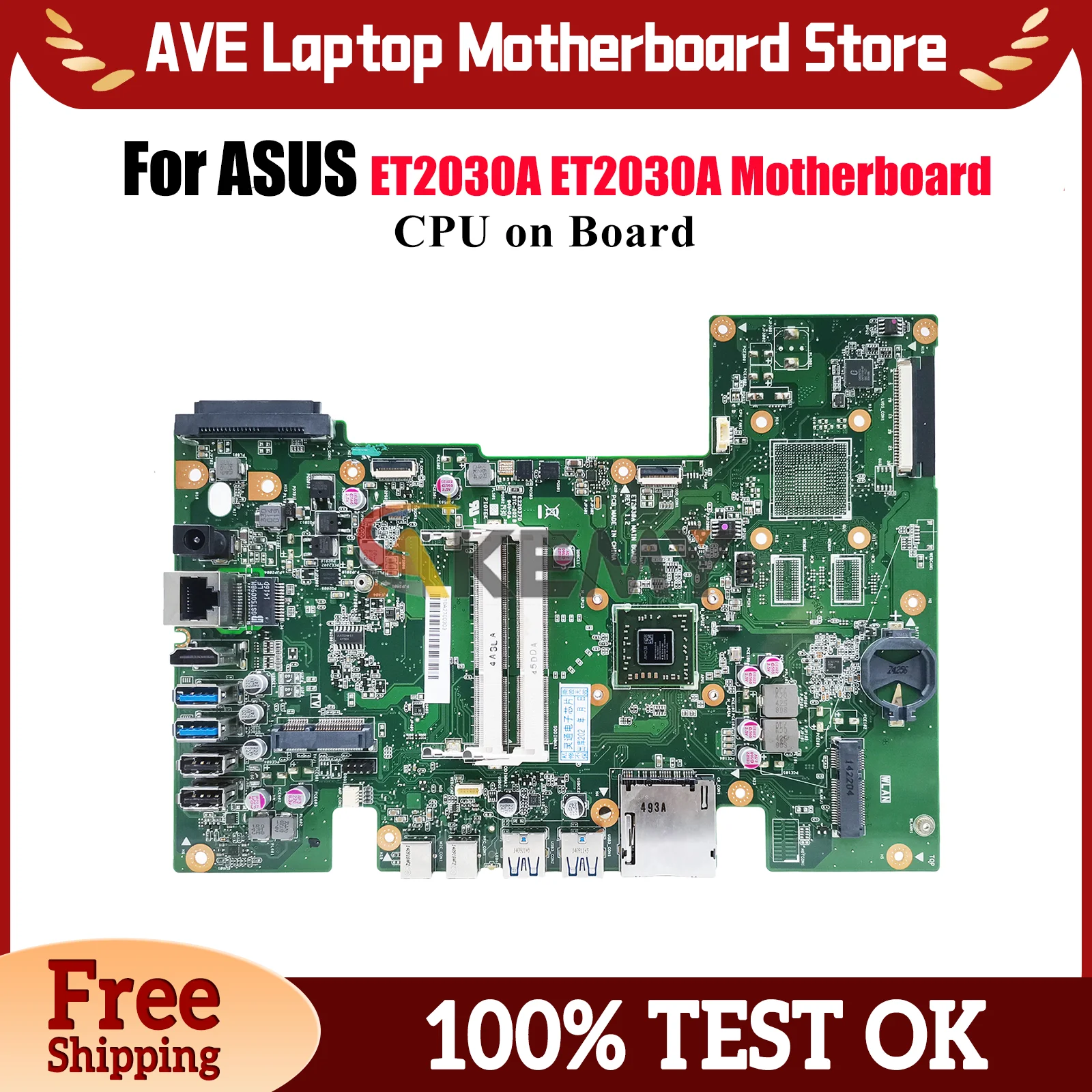 ET2030A Laptop Motherboard For ASUS AIO ET2030A ET2030 Mainboard With CPU 100% tests OK fast shipping High quality
ET2030A Laptop Motherboard For ASUS AIO ET2030A ET2030 Mainboard With CPU 100% tests OK fast shipping High quality