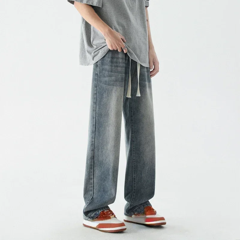 LIBIELIY American Retro Fashion High Street Jeans For Men, New Style Summer Thin Loose Straight Tube Trendy Brand Wide-leg Deni
LIBIELIY American Retro Fashion High Street Jeans For Men, New Style Summer Thin Loose Straight Tube Trendy Brand Wide-leg Deni