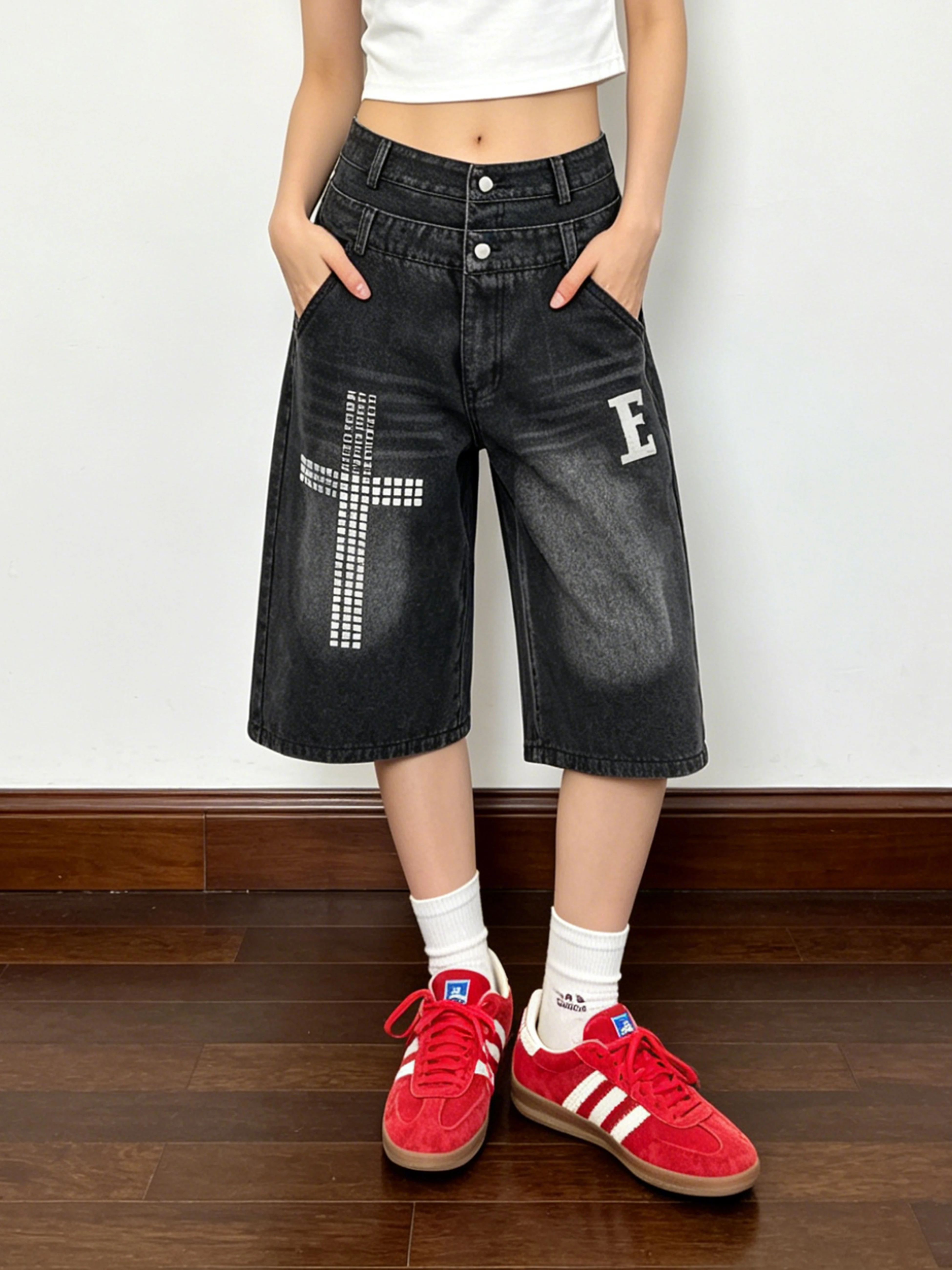 Slimming Loose Wide Leg Jeans Women's Double Waist Head American Cross Rhinestone Decorated Cotton Summer Jeans
Slimming Loose Wide Leg Jeans Women's Double Waist Head American Cross Rhinestone Decorated Cotton Summer Jeans