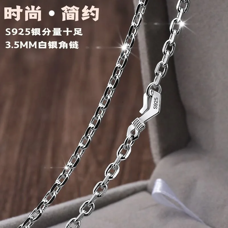 Mens 925 Sterling Silver Cuban Link Chain Hip Hop Style Adjustable Minimalist Necklace Standalone Versatile Trendy Gift for Him
Mens 925 Sterling Silver Cuban Link Chain Hip Hop Style Adjustable Minimalist Necklace Standalone Versatile Trendy Gift for Him