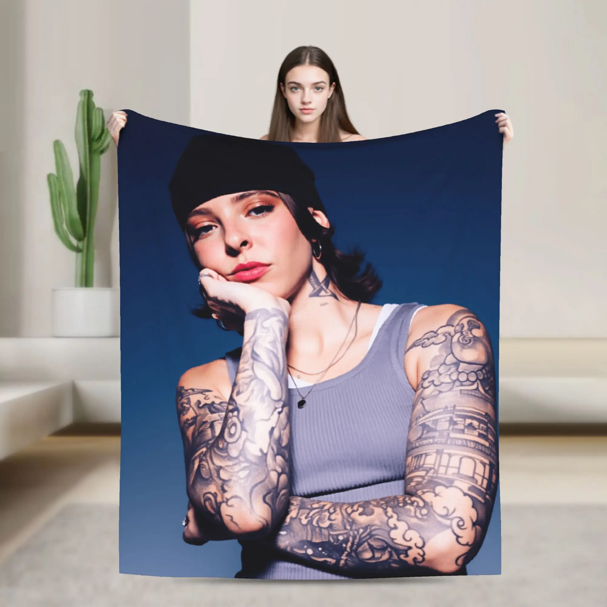 Puerto Rican Rapper Blanket Young Miko Picnic Flannel Bedding Throws For Couch Chair Sofa Bed Warm Soft Bedspread Gift Idea
Puerto Rican Rapper Blanket Young Miko Picnic Flannel Bedding Throws For Couch Chair Sofa Bed Warm Soft Bedspread Gift Idea
